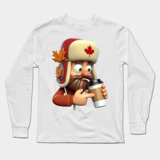 Canadian Coffee Lumberjack Long Sleeve T-Shirt